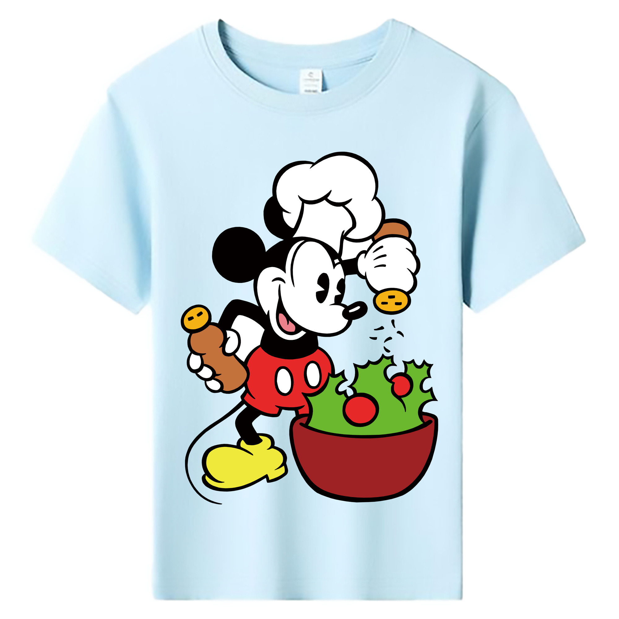 ミッキーマウス Mickey Mouse 綿100％キッズTシャツ（フロントプリント）